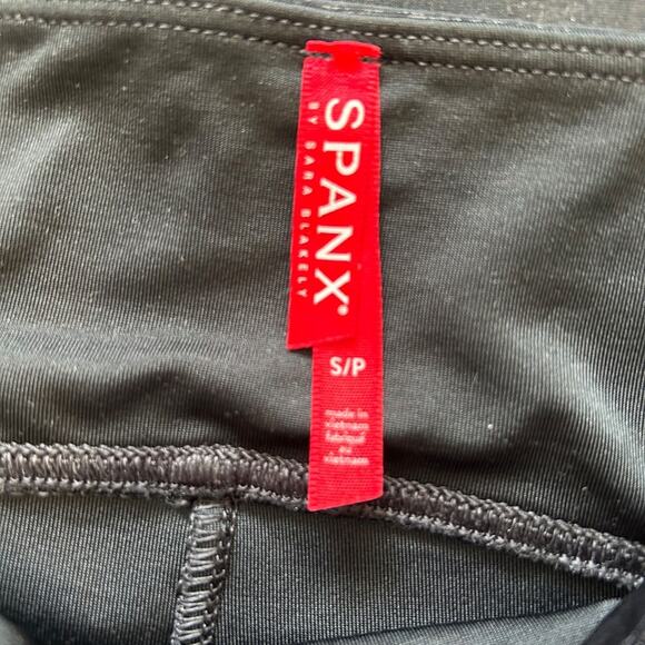 Spanx Black Faux Leather Leggings Size S - Picture 8 of 15
